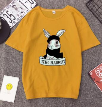 Cute Rabbit Print Women Tshirt High Quality